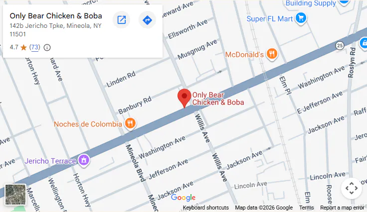Location, 142b Jericho Tpke, Mineola, NY 11501